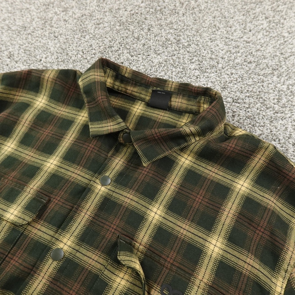 Oakley Shirt Mens 2XL Plaid Hydrolix Chamois‎ Flannel Snap Button Up Long Sleeve